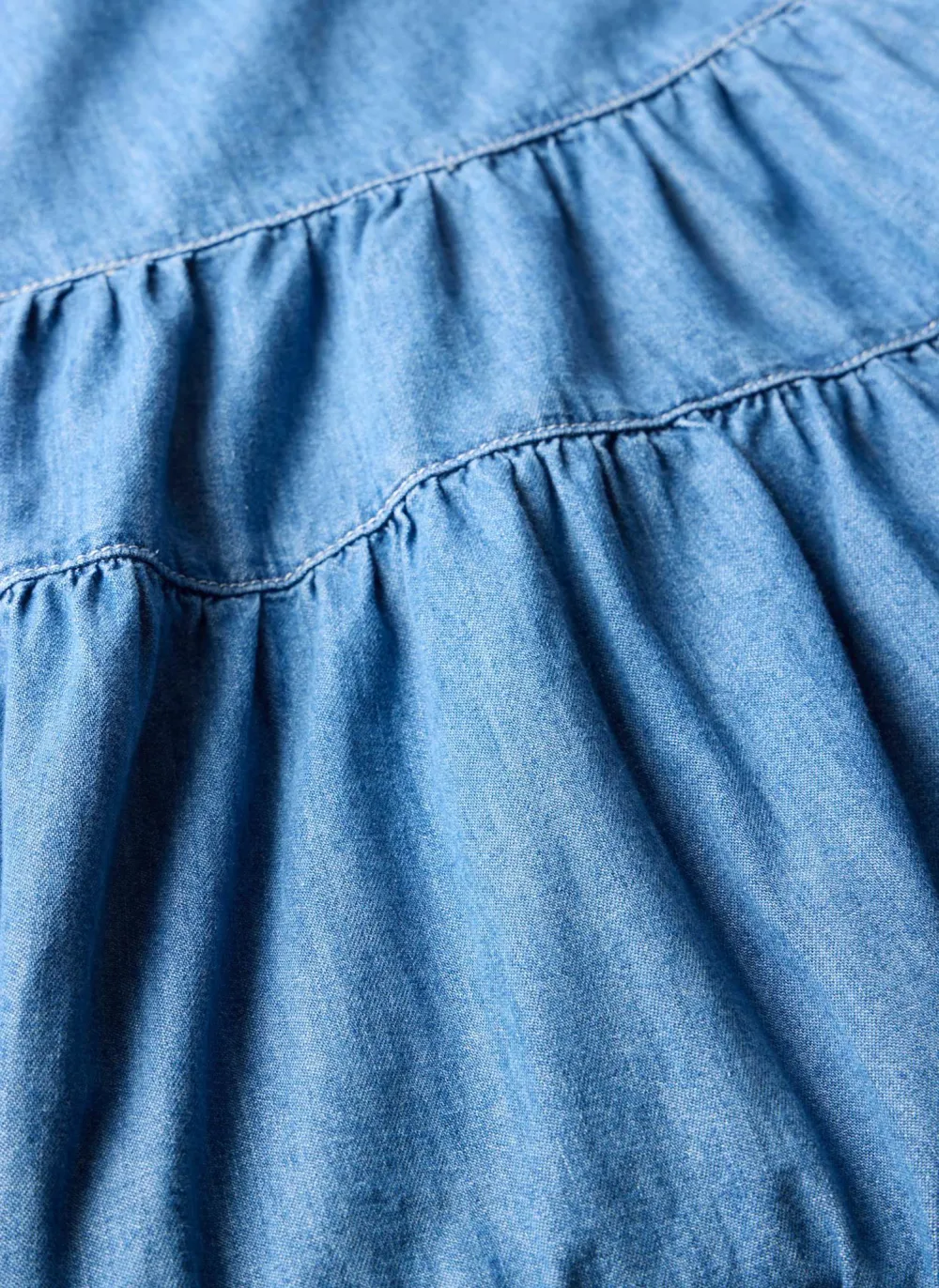 Casual Style Denim Maxi Skirt