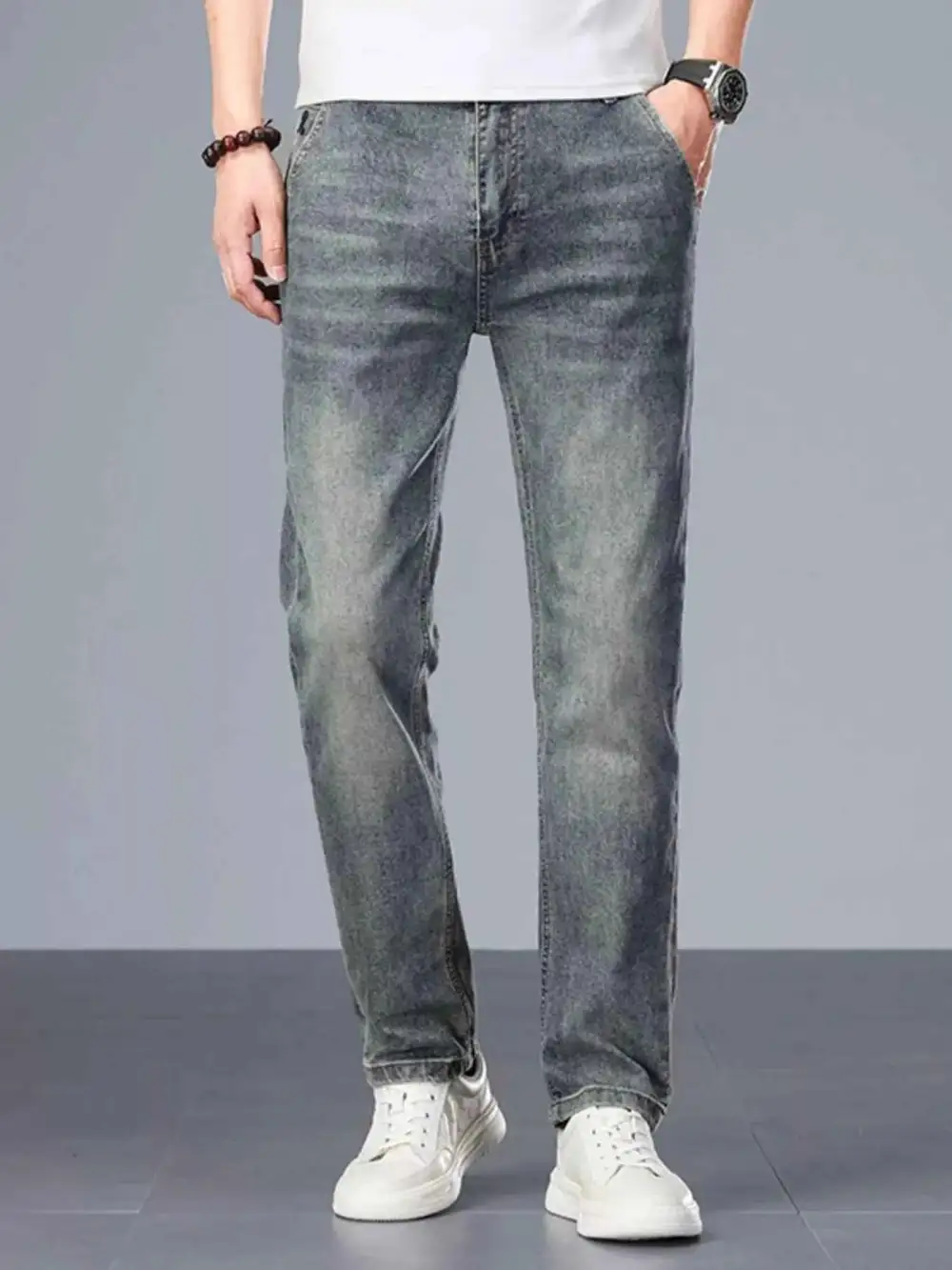 Washed Slim Fit Jeans