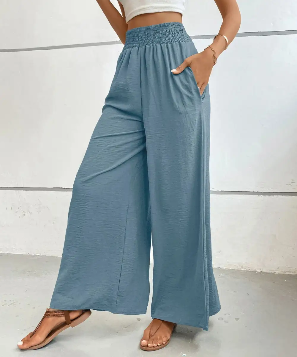 Soft High Waist Wide Leg Pants