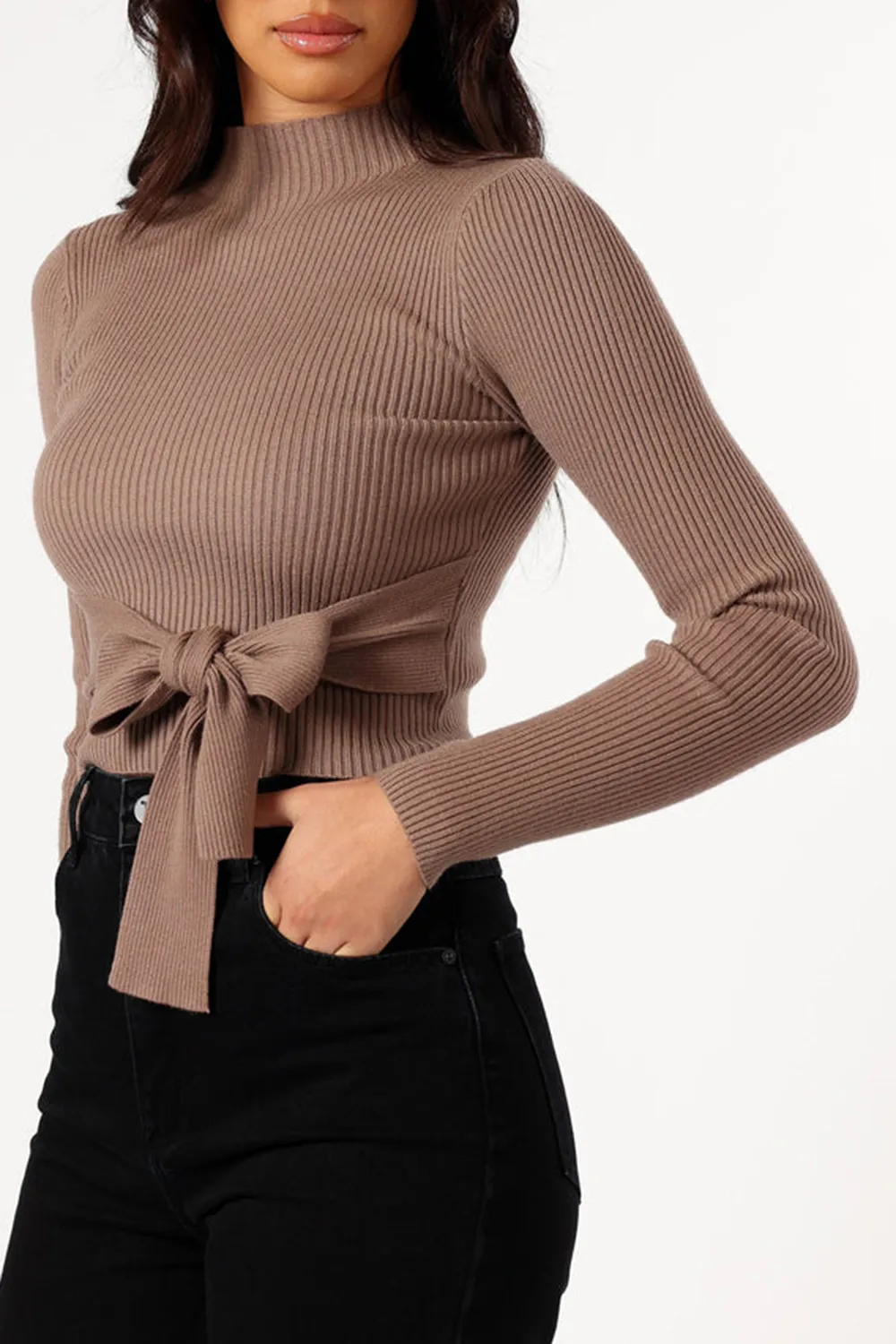 BOW LONG SLEEVE TOP