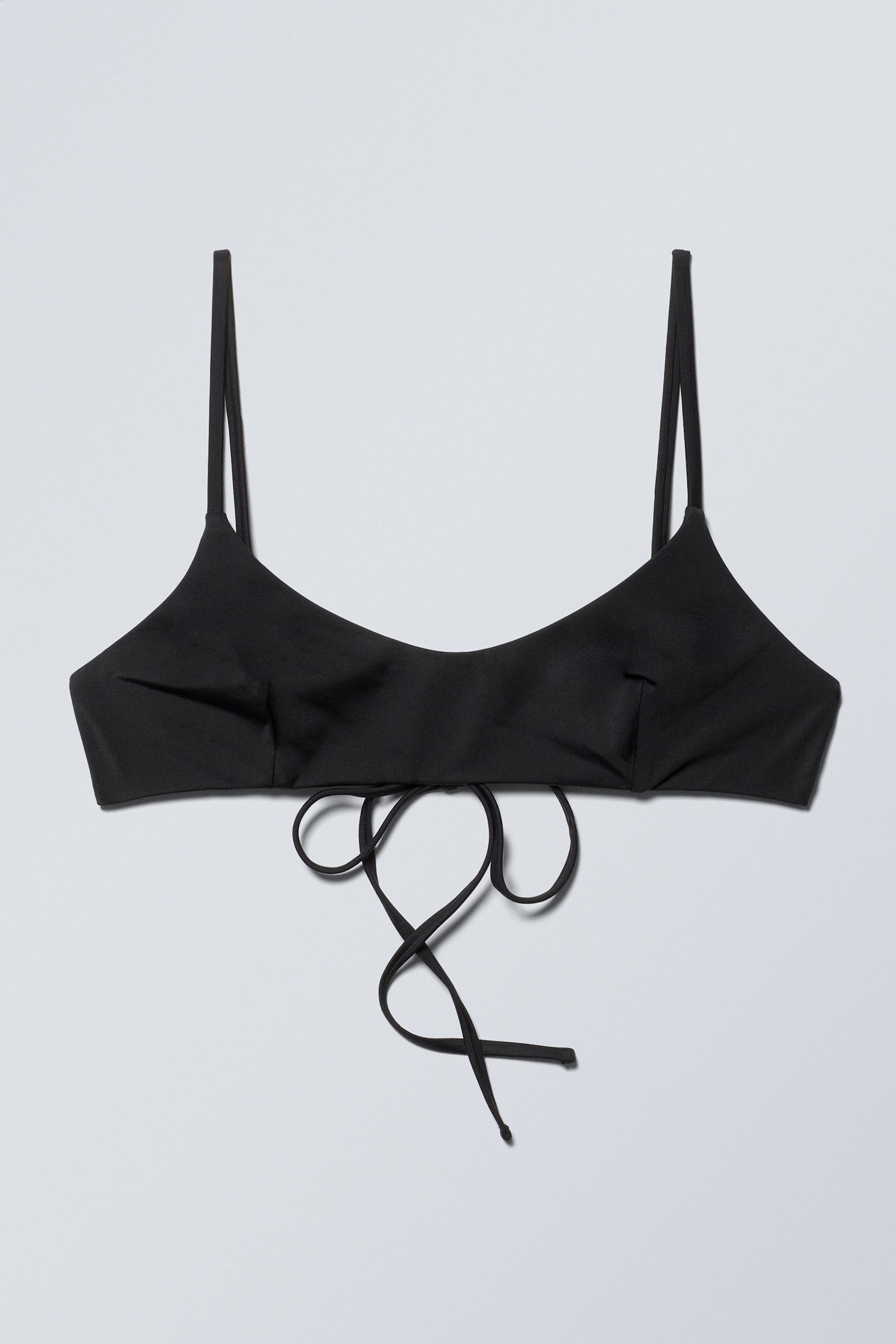 Tied Back Scoop Neck Bikini Top