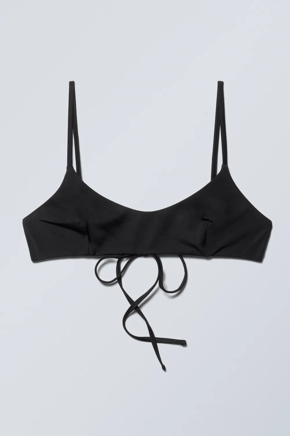 Tied Back Scoop Neck Bikini Top