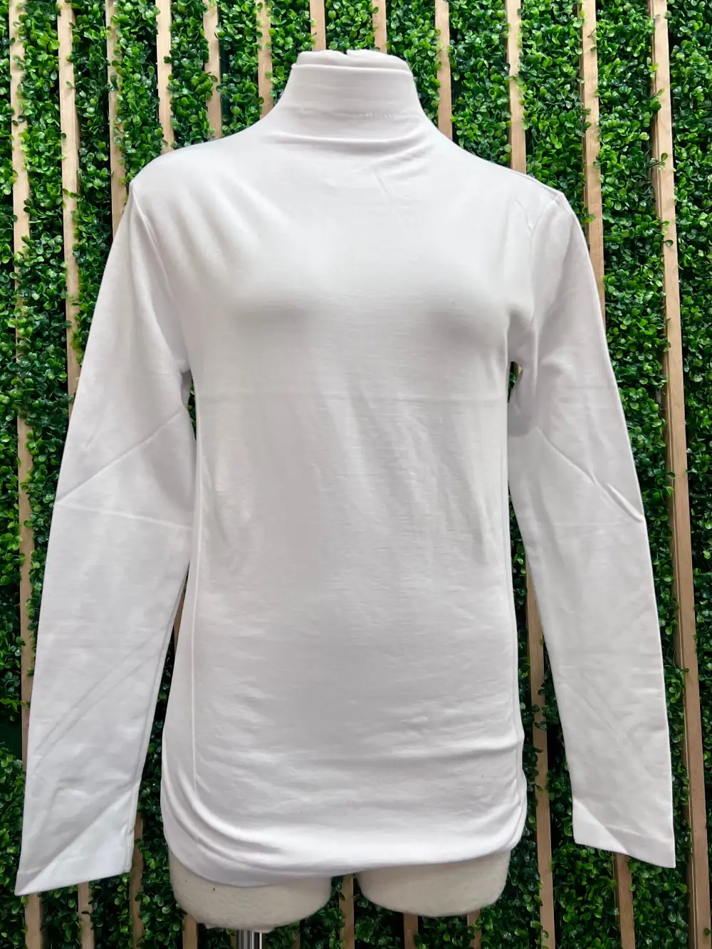 Solid Fleece Mock Neck Top
