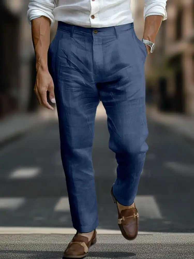 Modern Linen Blend Pants