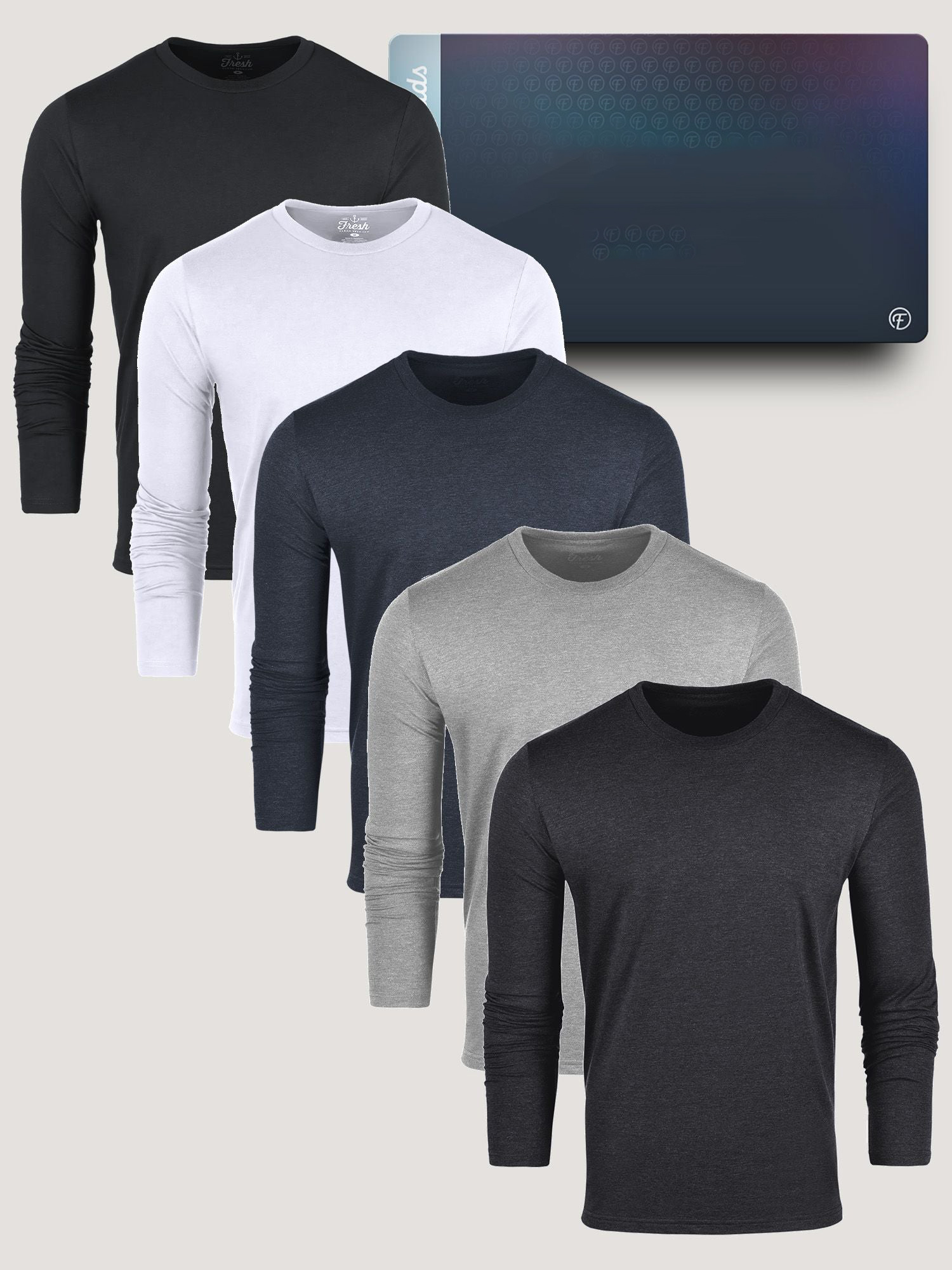 Long Sleeve Crew 5-Pack