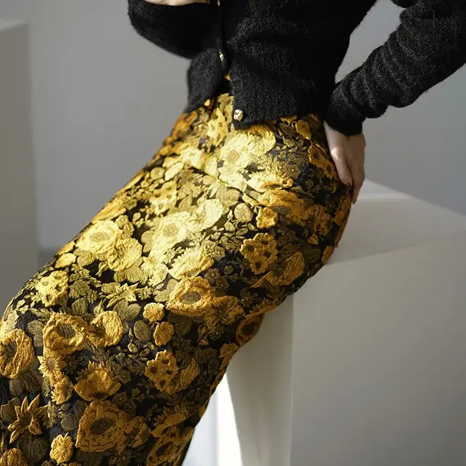 Polished Summer Everyday Casual Embroidered Skirt