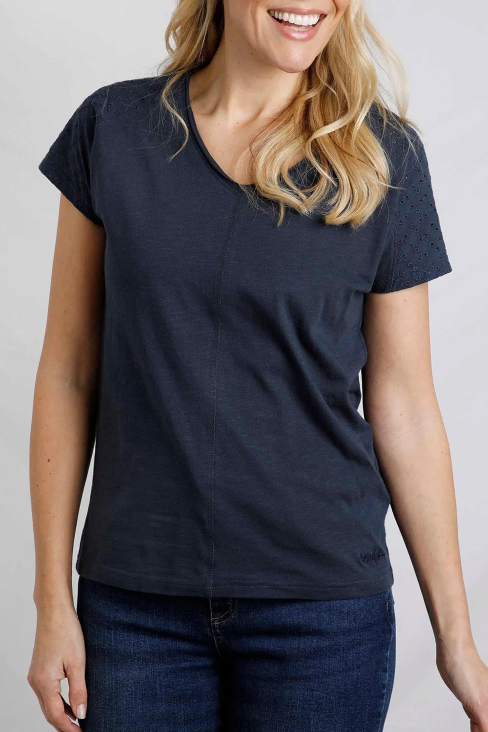 Women's Cotton Art Hollow Short Sleeves