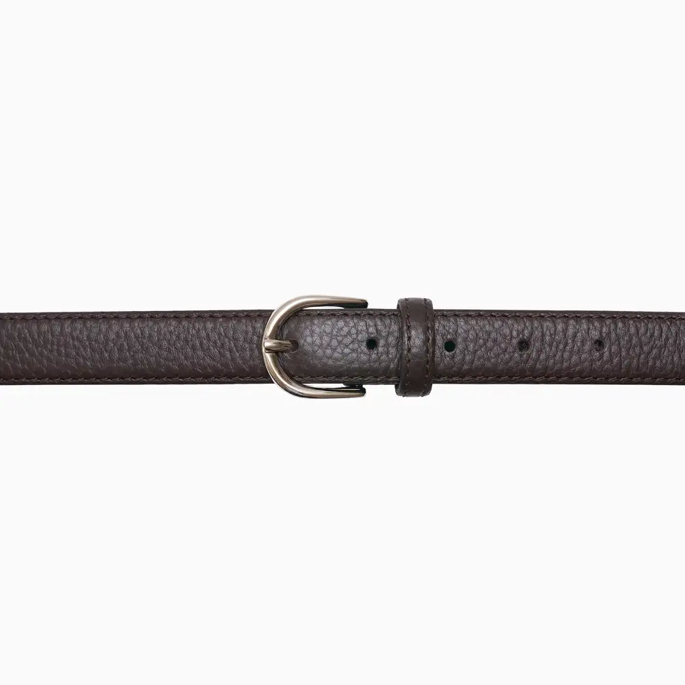 Modern Pebbled Leather Waist Belt
