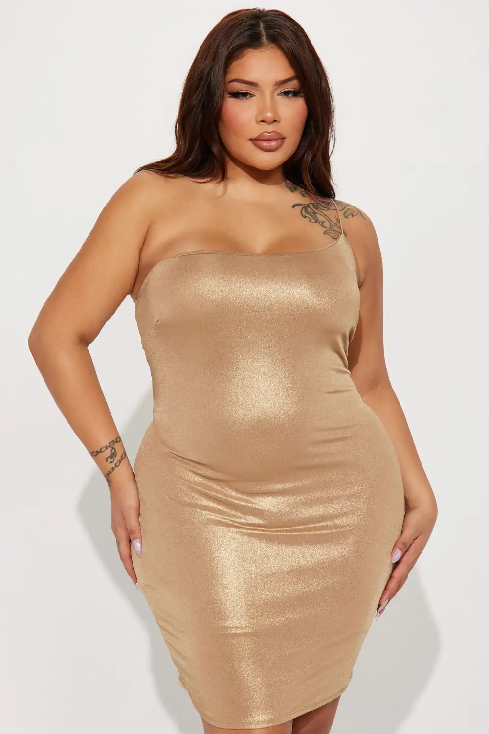 Princess Era Mini Dress - Gold