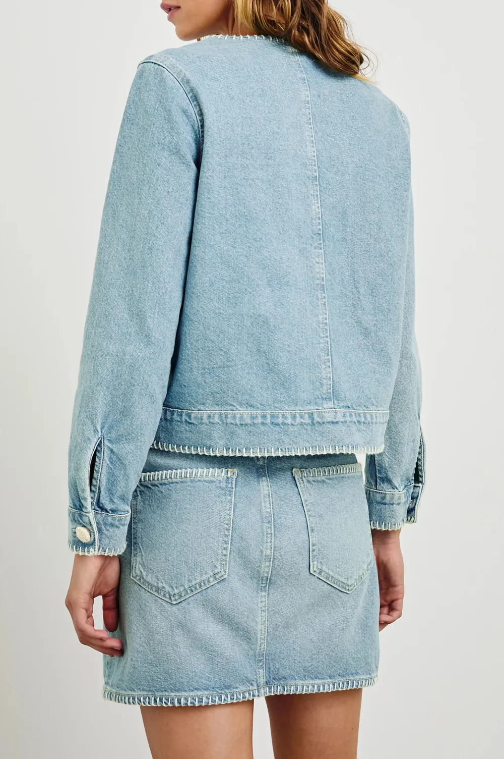 Pure Cotton Denim Raglan Short Jacket