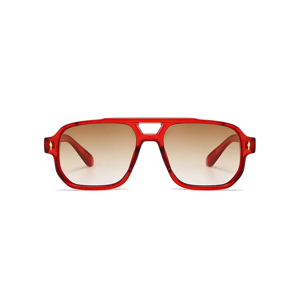 Classic Modern Round Oversized Gradient Lens UV Protective Fashion Sunglasses