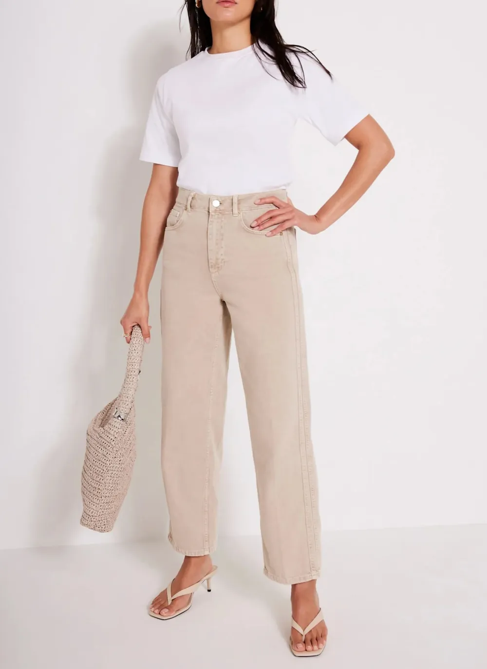 Casual Style Relaxed Tapered Boyfriend Jeans