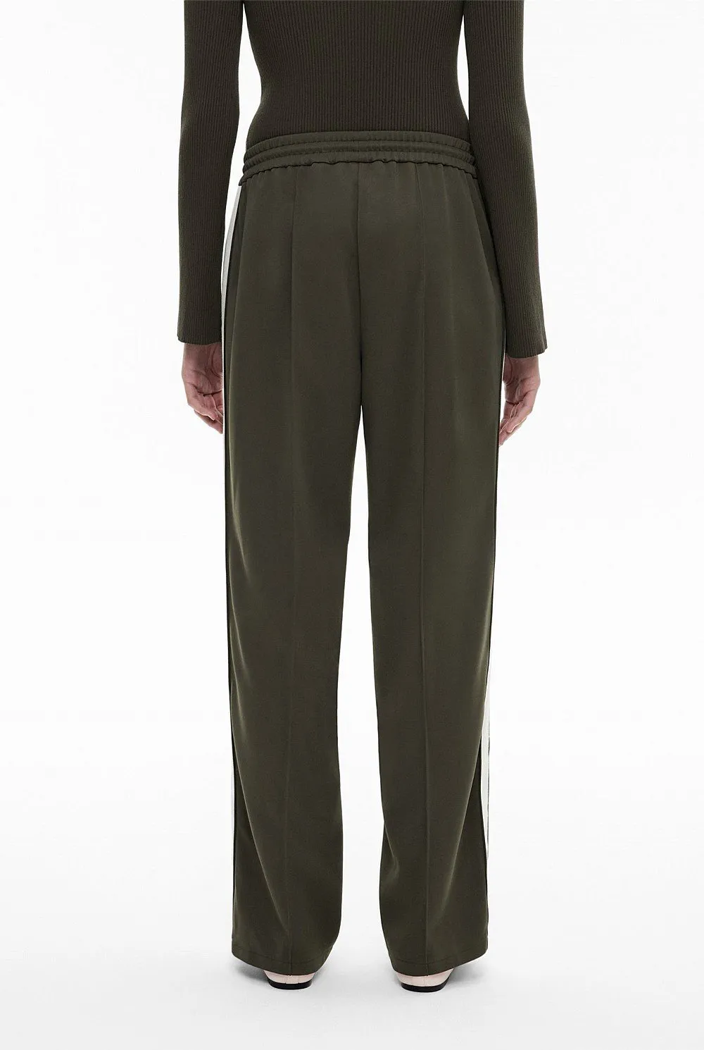 White Striped Sweatpants