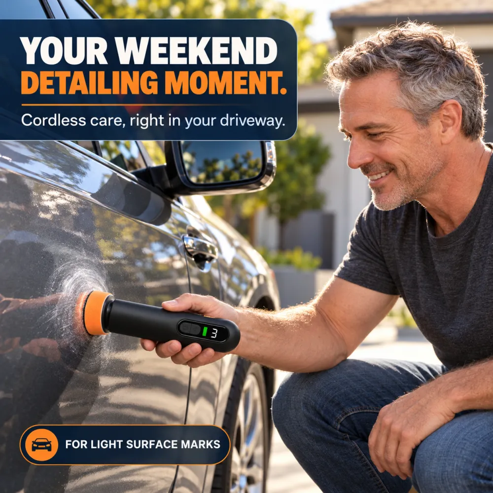 🚗 Cordless Car Polisher Kit – 3-Speed Paint & Glass Care