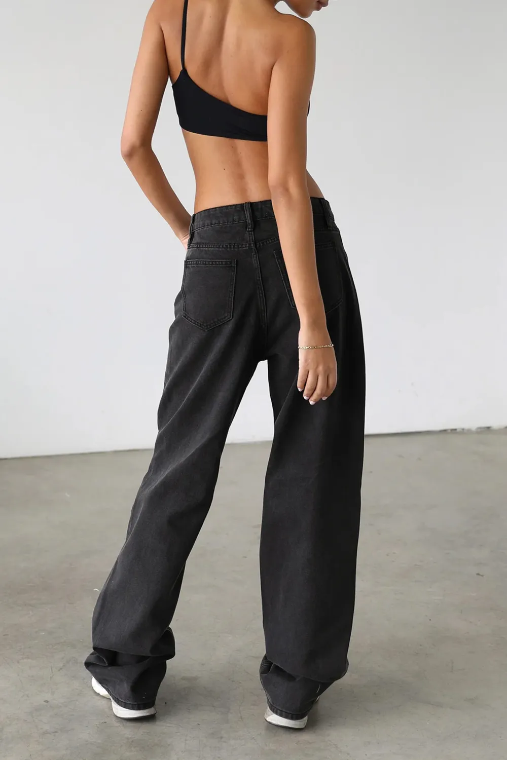 Comfortable Cotton Handsome Ripped Straight Wide Leg Pants