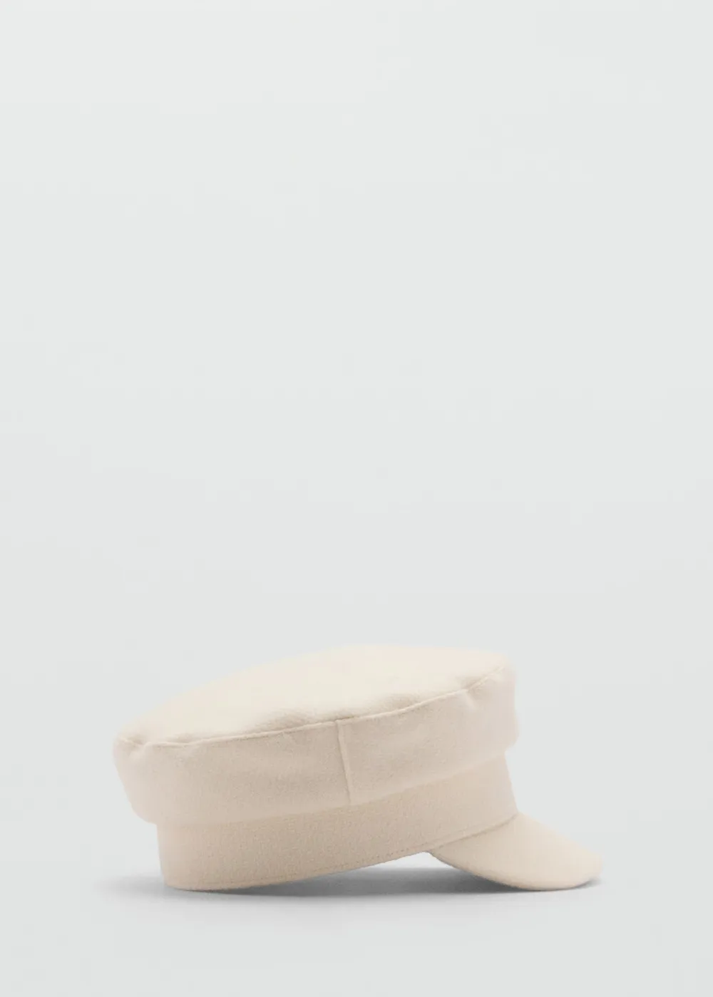 Casual Style Ecru Baker Cap