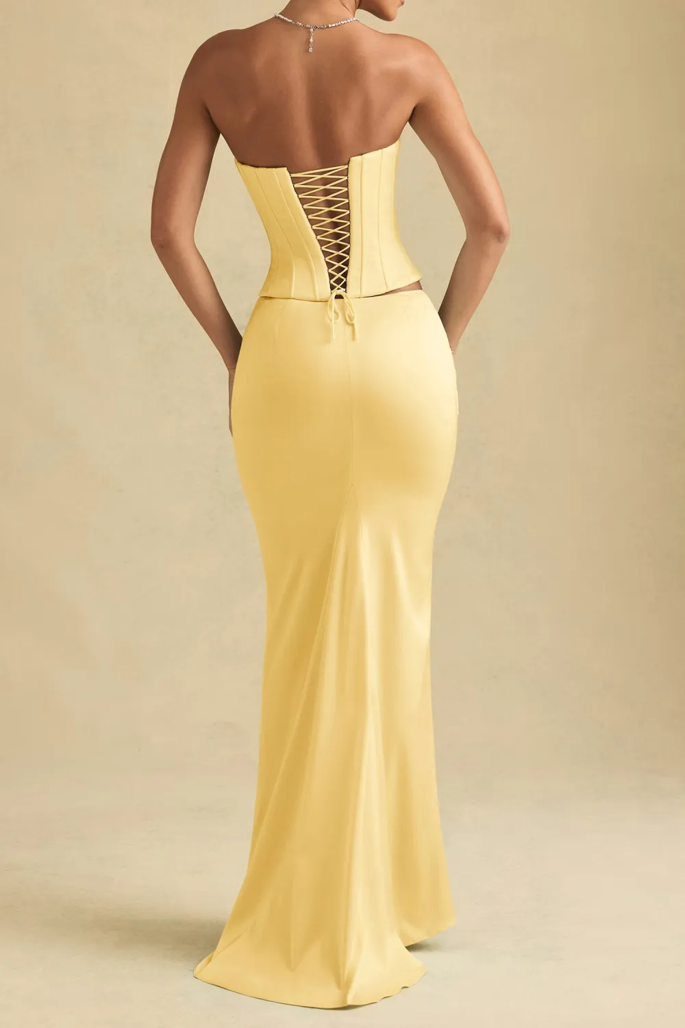 Solid Color Maxi Asymmetric Low Waist Skirt