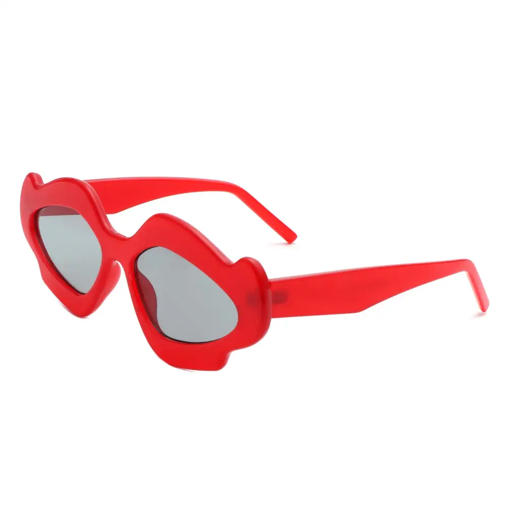 Rhinestone Geometric Frame Sunglasses