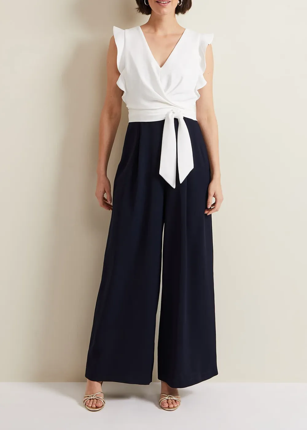 Classic Feminine Ruffle V-Neck Bodysuit