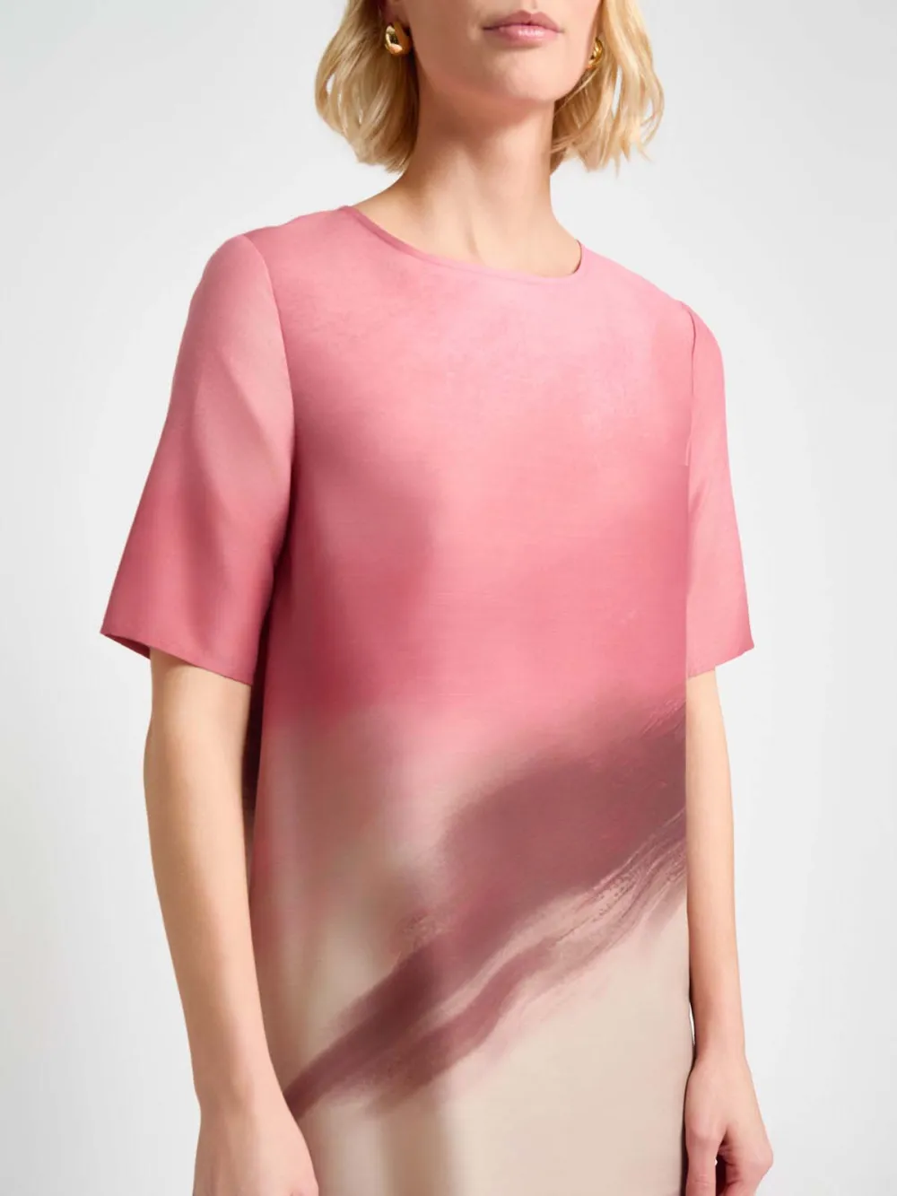 A-Line Short Sleeved Dress