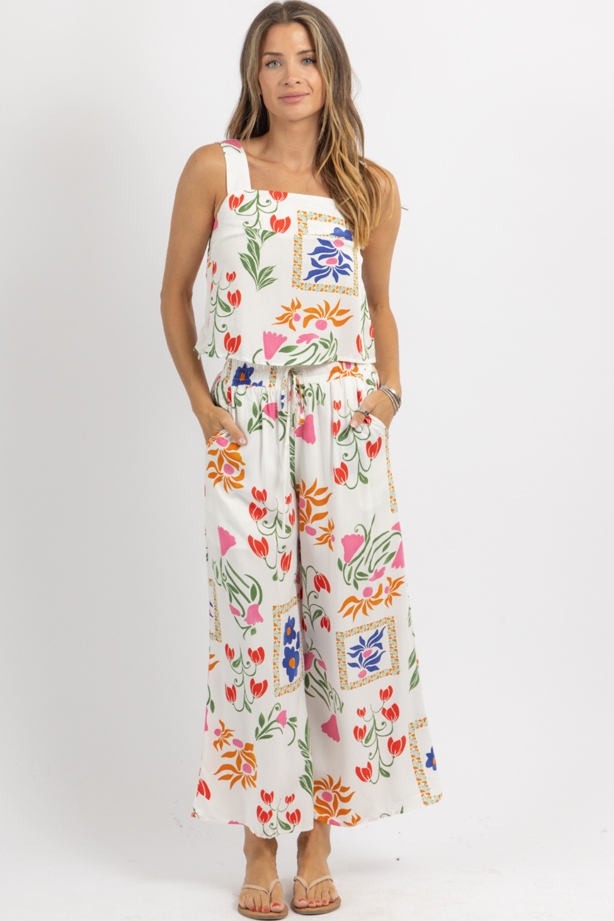 MARIBEL FLORAL PANT SET