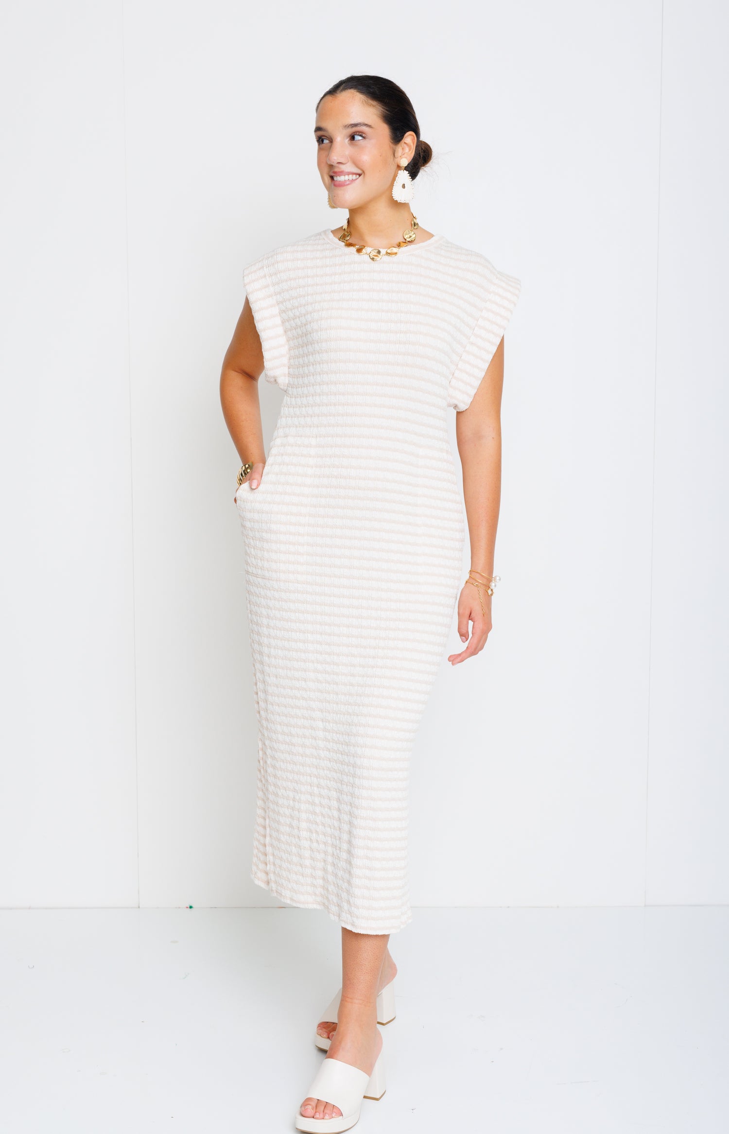 Keep It Simple Maxi Dress, NATURAL