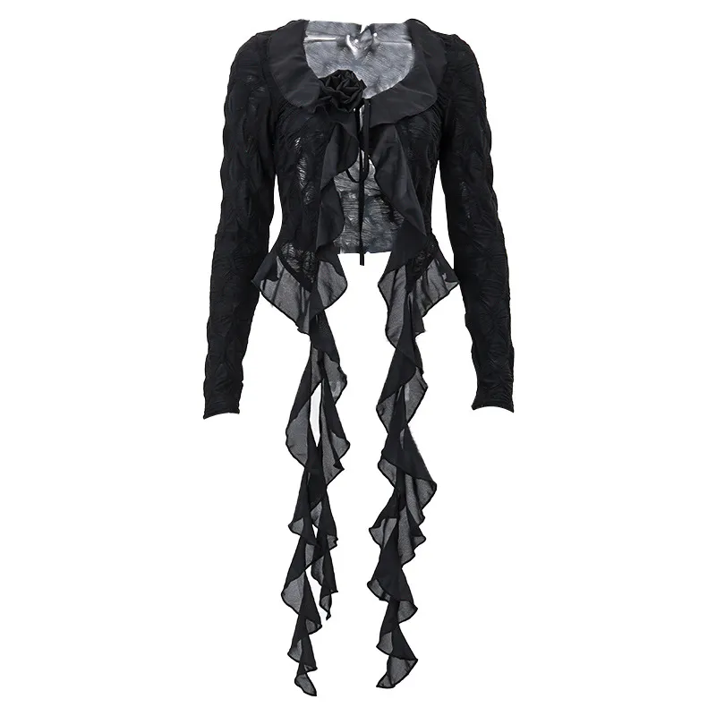 Women’s Polyester Slim Fit Patchwork Crop Top