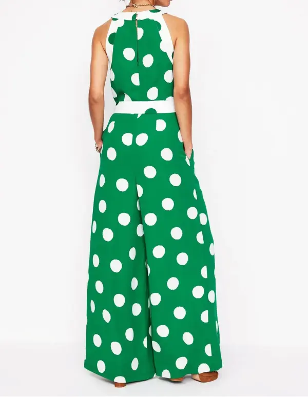 Colourblock Halter Dresse
