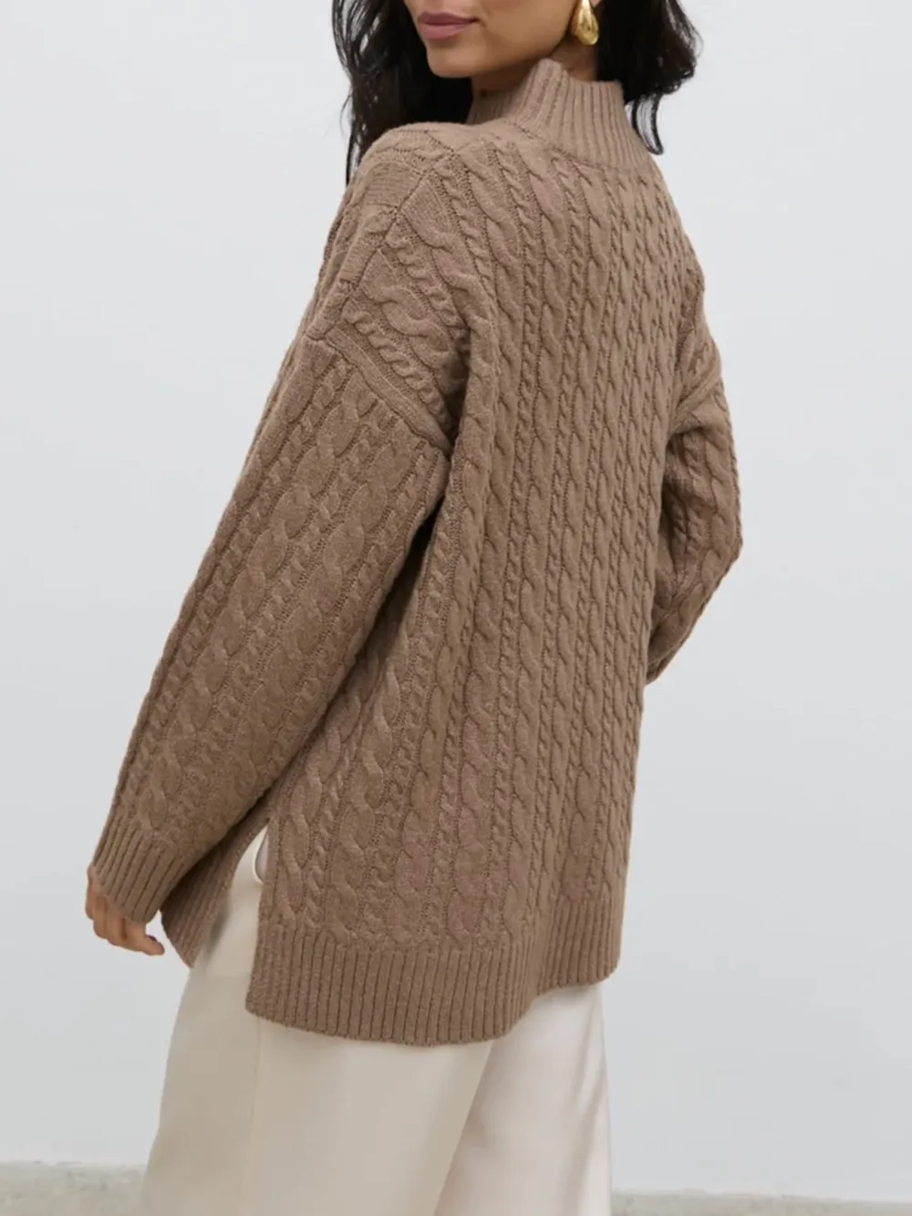 Zip Collared Knit Jumper