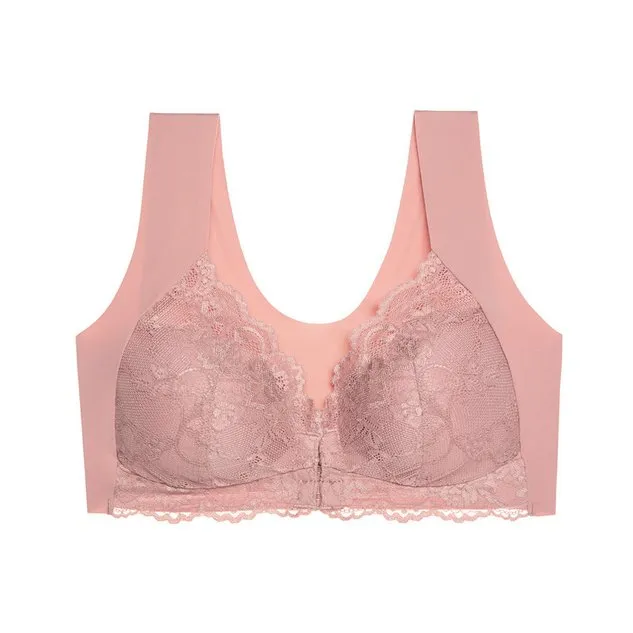 Lace Plain Casual Bra & Bralette