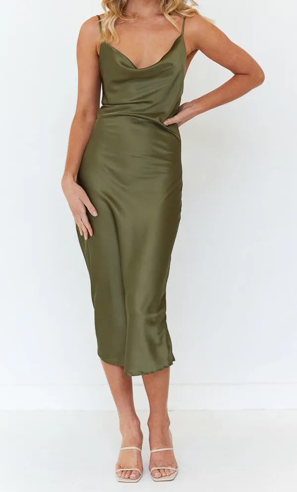 Satin Slip Maxi Dress