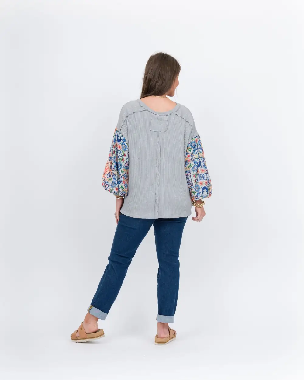 Emberly Top - Blue Gray