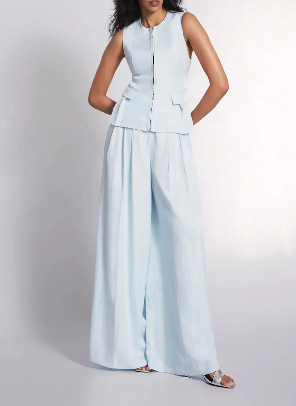 Casual StyleCrew Neck Waistcoat