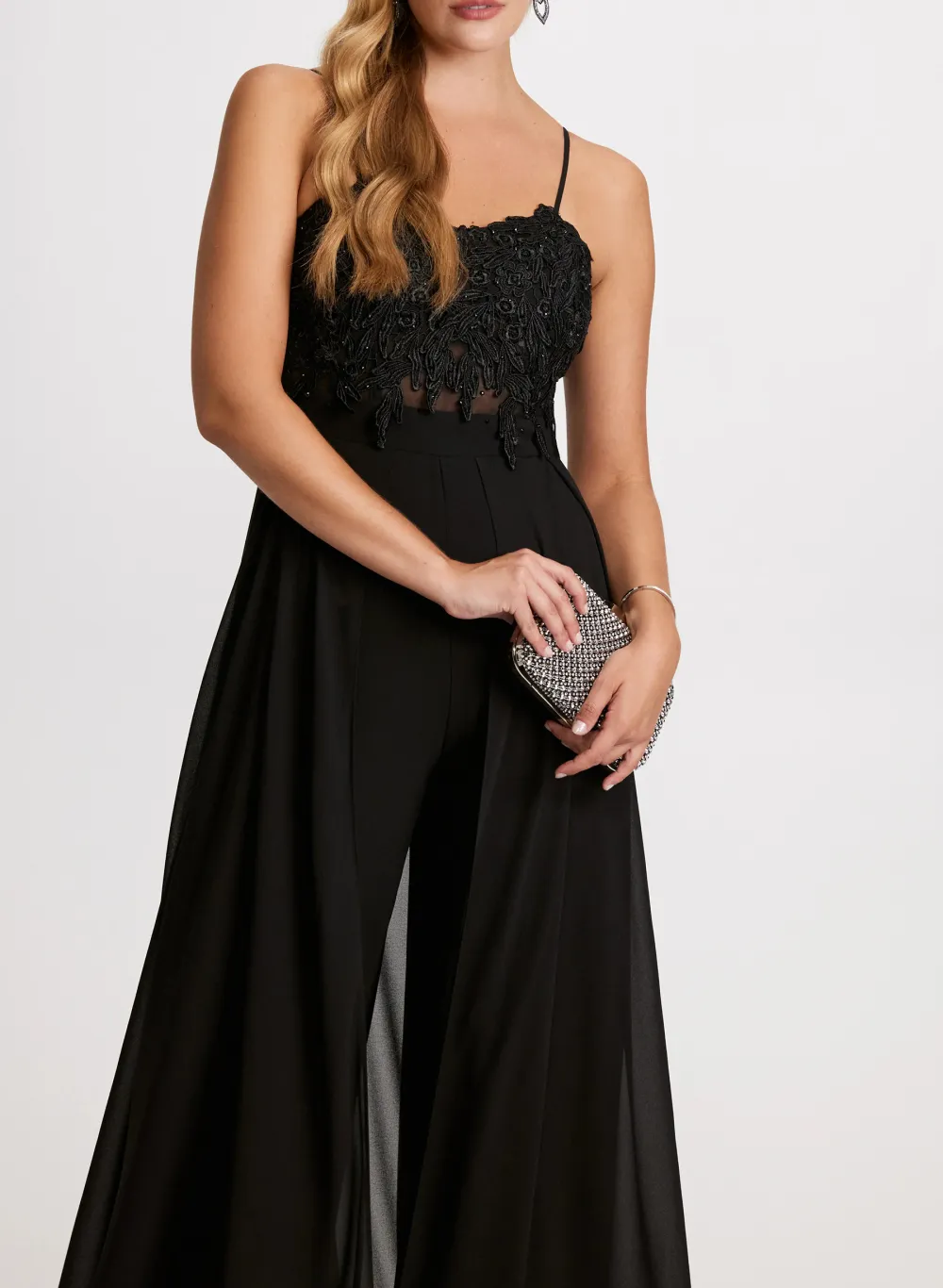 Elegant Mesh Jumpsuit