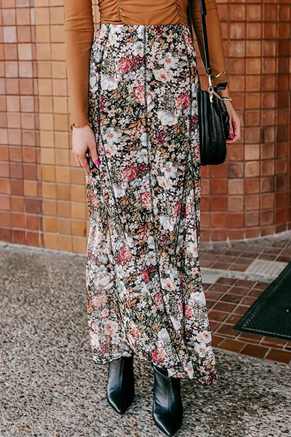Daytime Maxi Floral Print Skirt