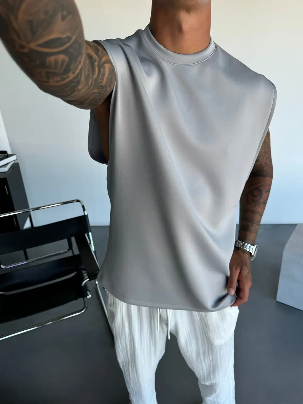 Easygoing Relaxed Diver Inspired Tank Top