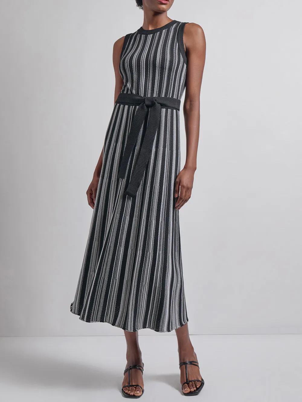 Striped Round Neck Dress