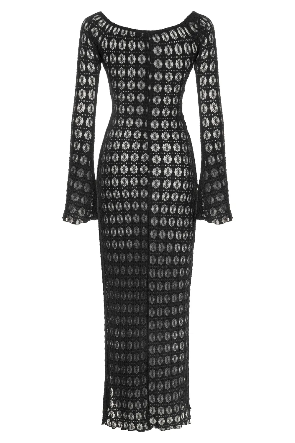 Long Sleeve Maxi Dress-White