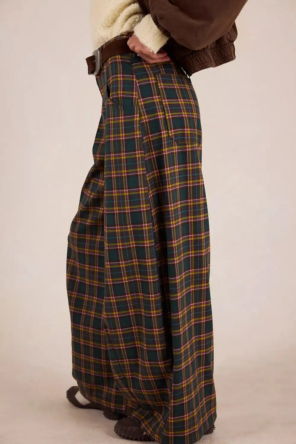 About It Baggy Wide-Leg Trousers Combo