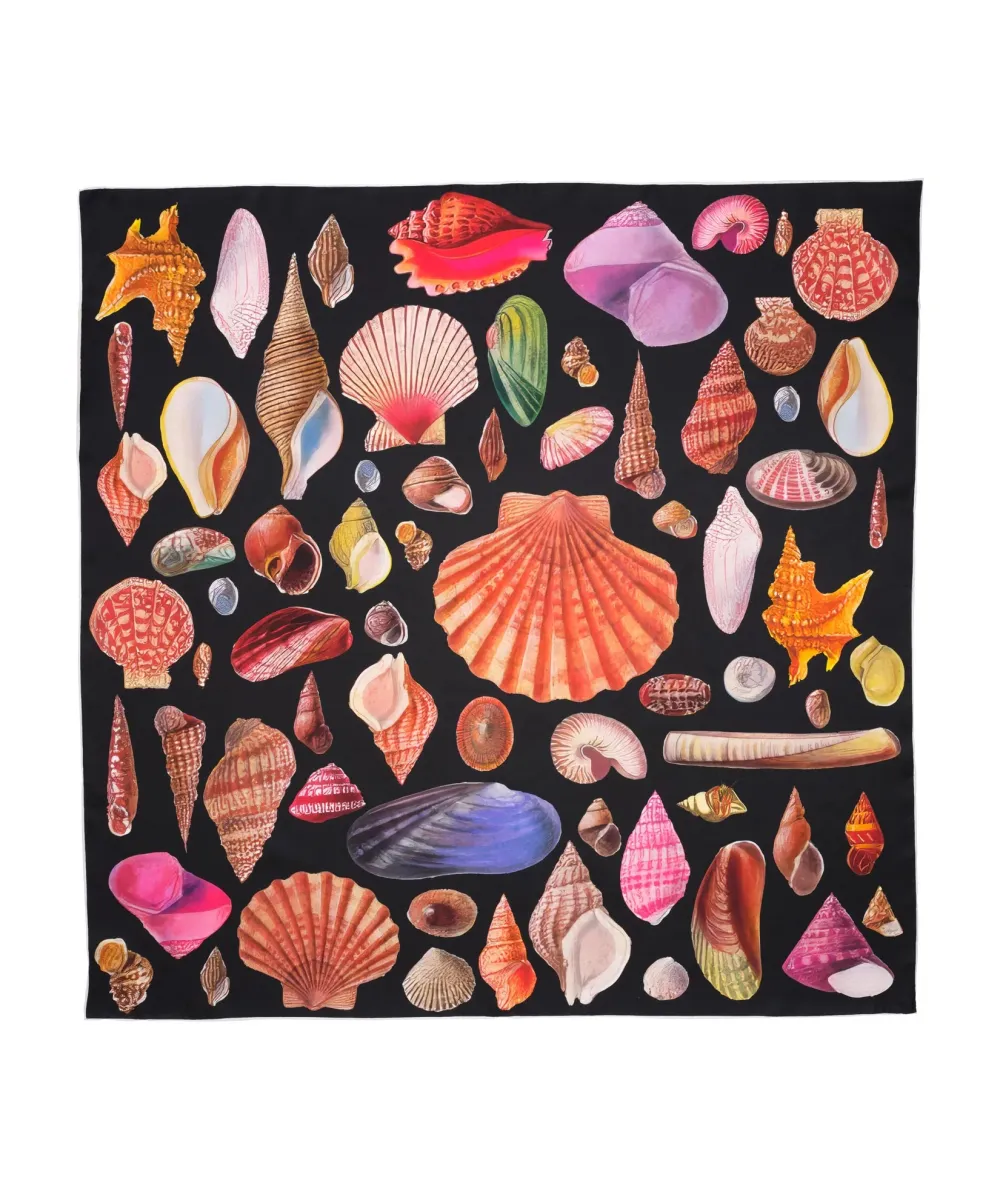 Sea Treasures Casual Style Silk Square Scarf