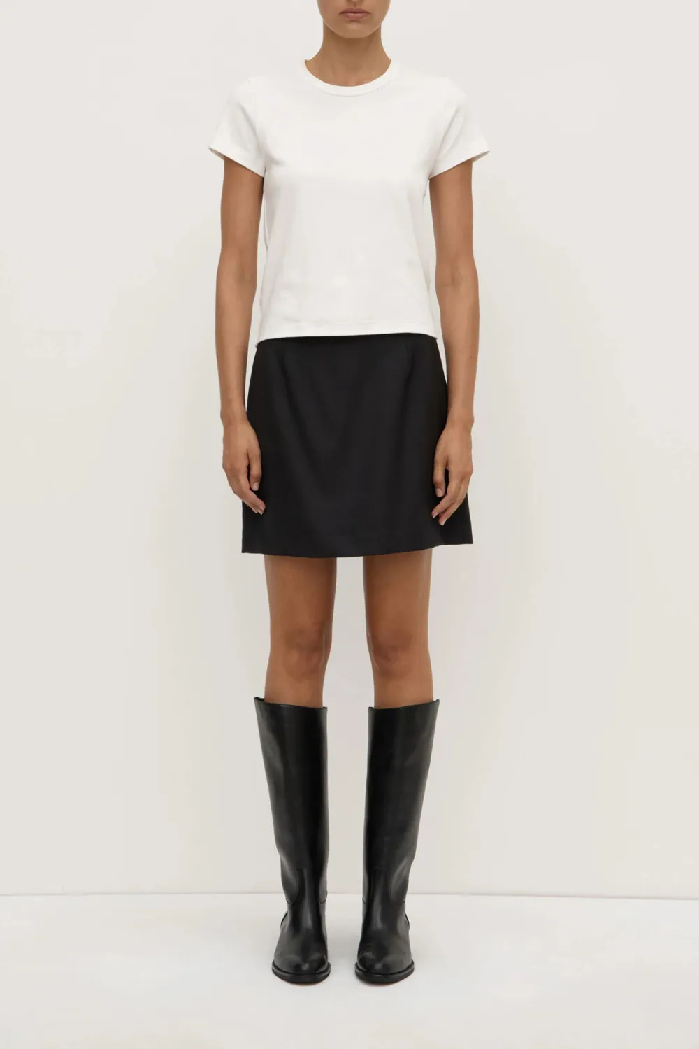Wool A-Line Skirt