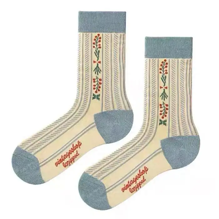 Morning Stripe Crew Socks