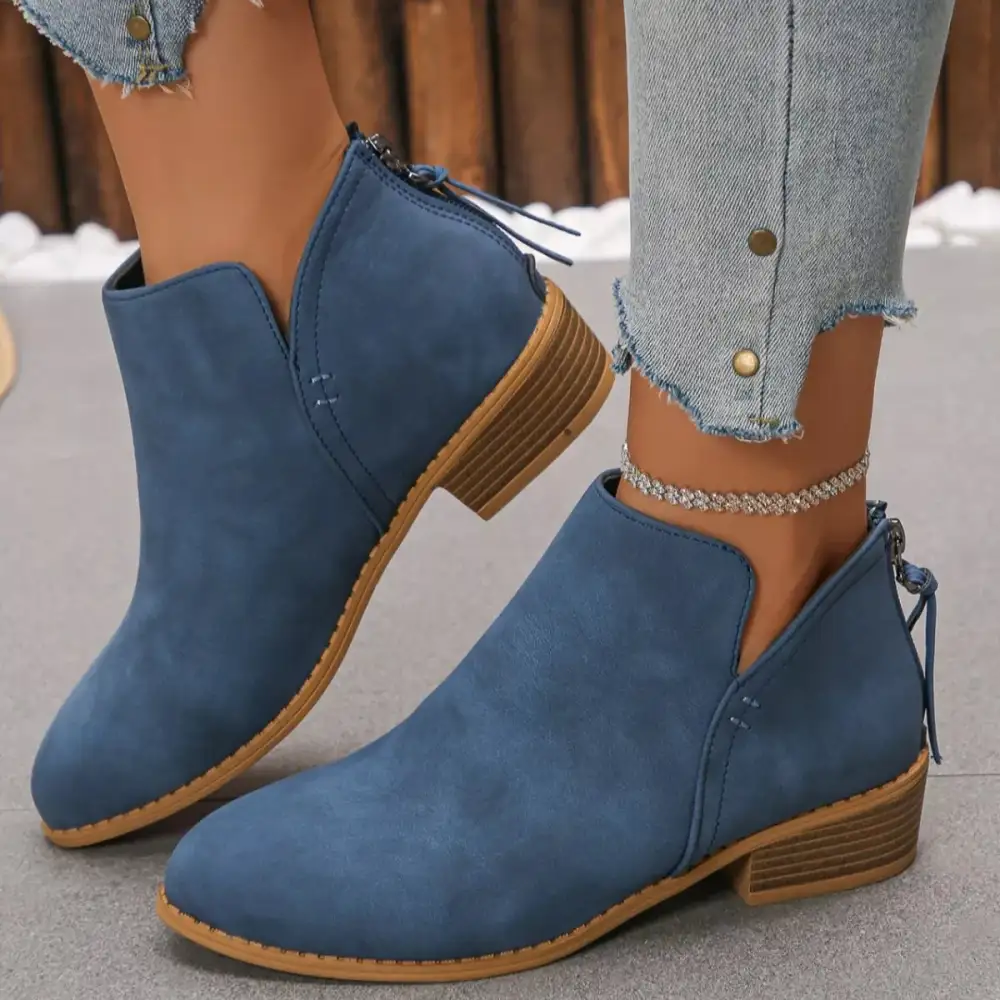 Versatile Pointed Toe Block Heel Boots