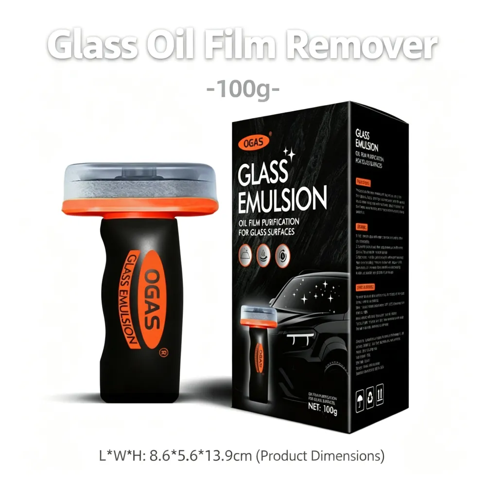 Automotive Handheld Oil Flmr Cream,Glass DecontaminationWithoutTraces,Window Oil Film Cleaning,FastCleaning, CompactAnd Easy To Cary-100g Degreaser Cleaner