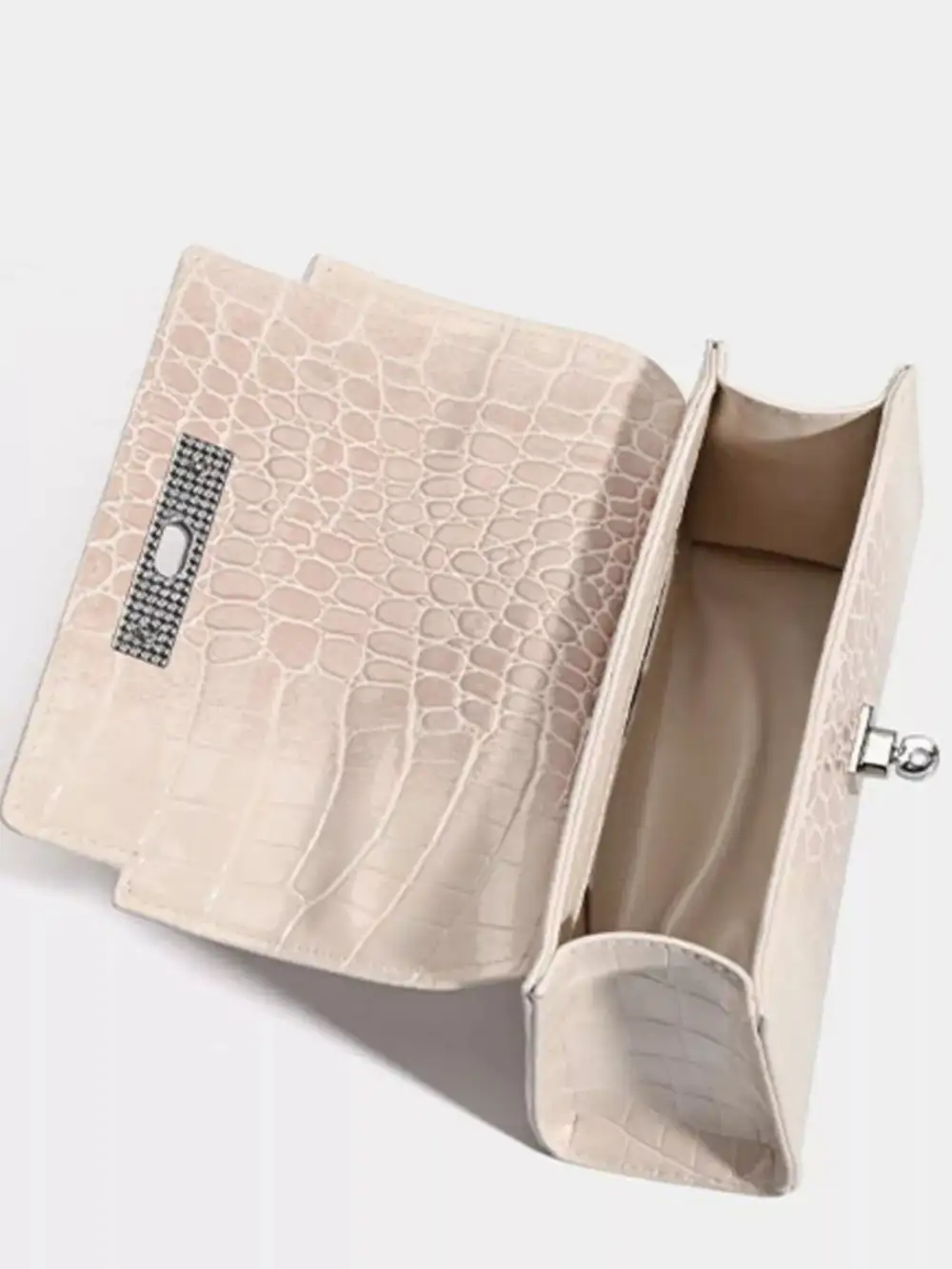 Croc Embossed Handbag