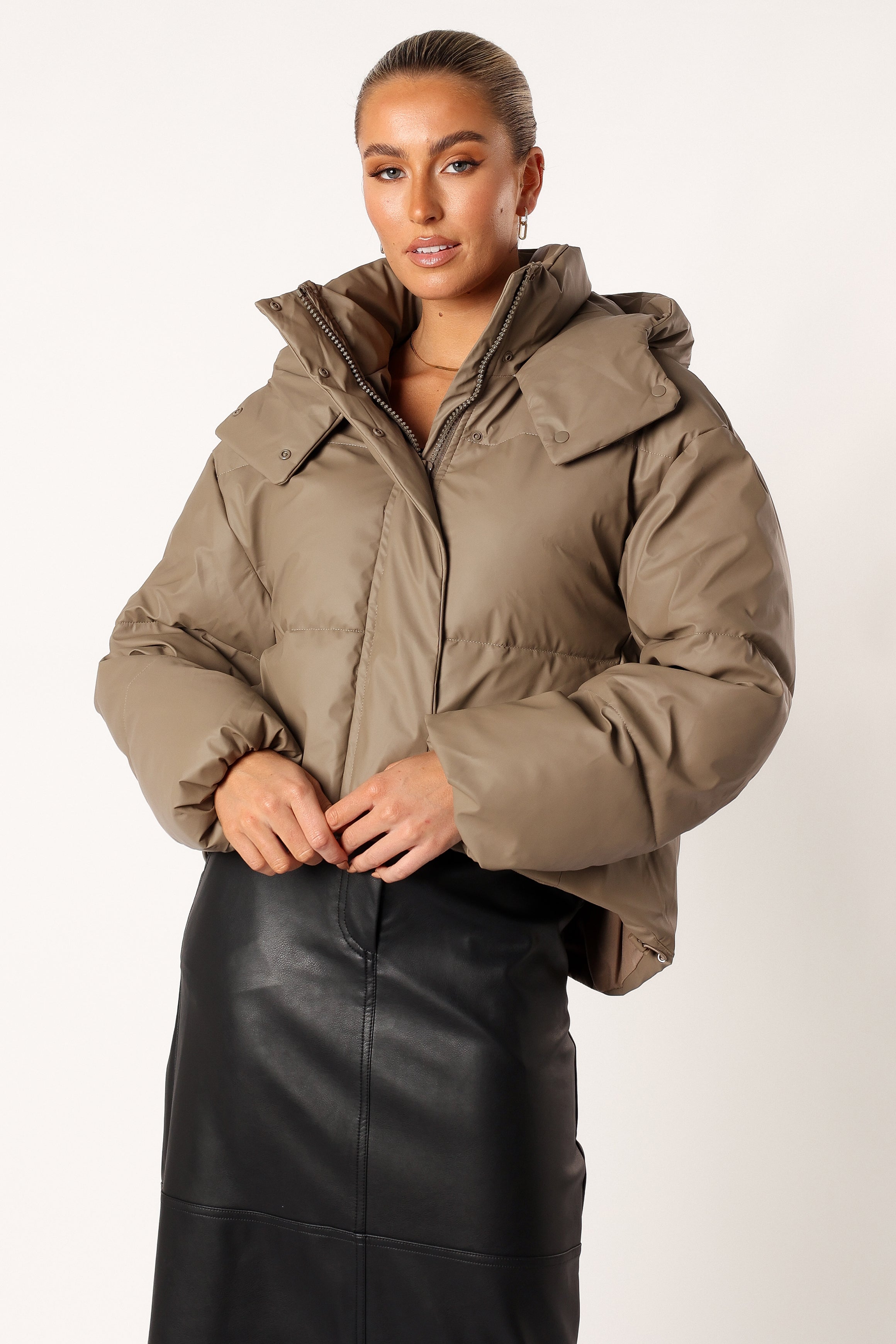 Tania Puffer Jacket - Mocha