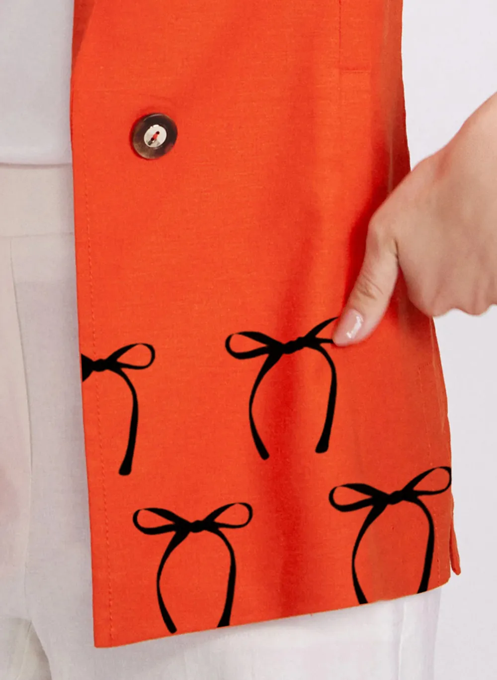 Simplified Linen Blazer