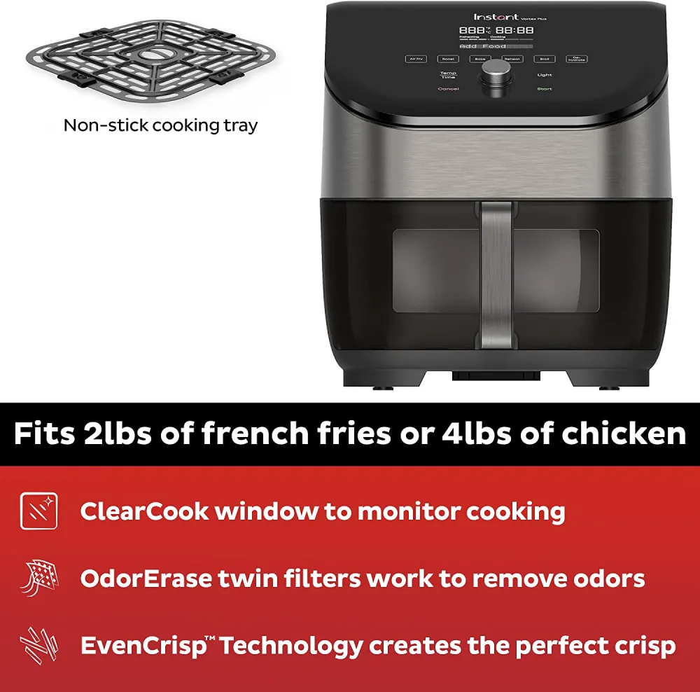 Omni Pro 19 QT/18L Air Fryer Toaster Oven Combo, From the Makers of Pot, 14-in-1 Functions, Fits a 12