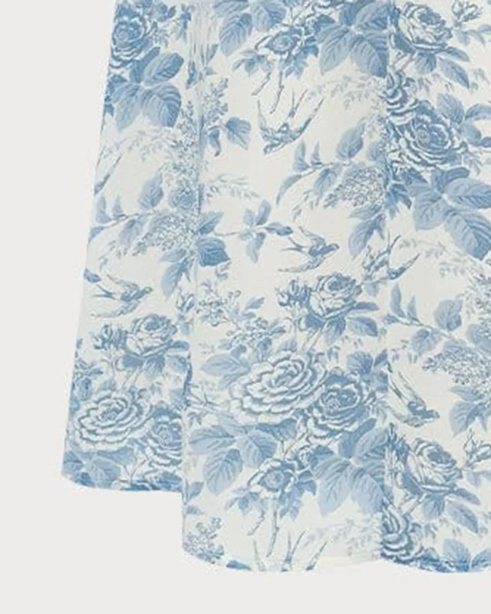 Floral Print Powder Blue Dress