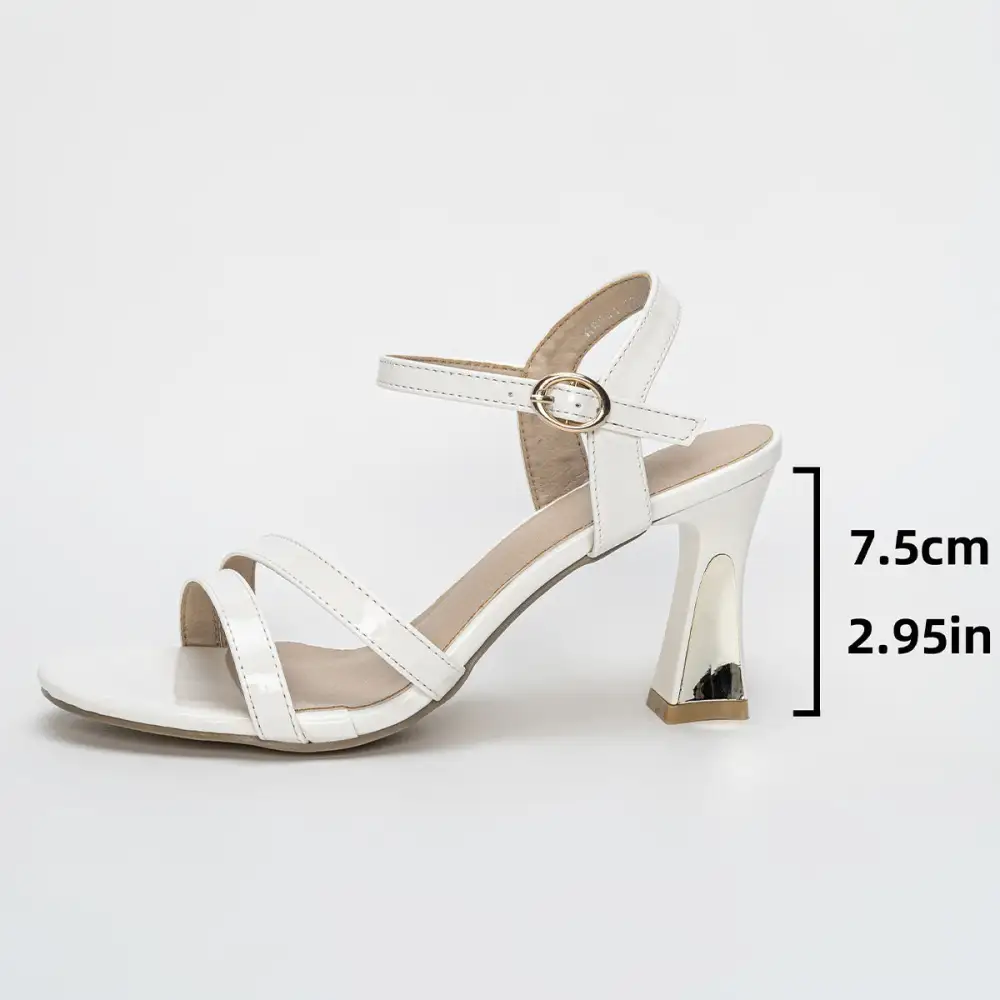 Open Toe Block Heel Sandals